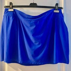 Sonnet Shores Plus Size 22W Sapphire Blue Swim Skirt Full Coverage Bottom NWT
